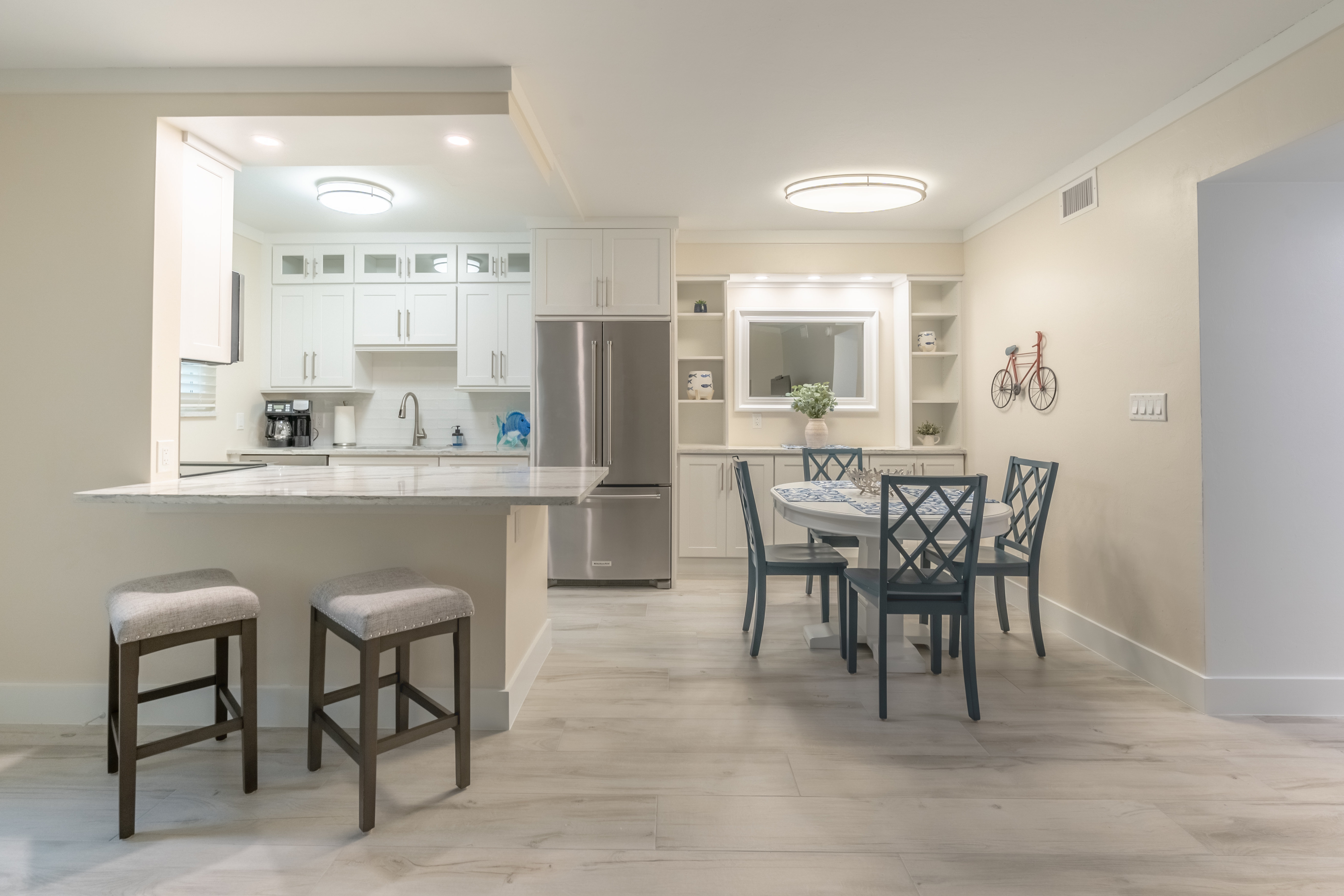 Dining area with seating for four